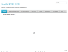 Tablet Screenshot of kamm-schere-berlin.de